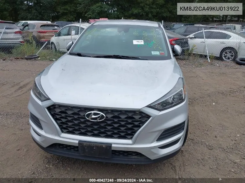 KM8J2CA49KU013922 2019 Hyundai Tucson Se