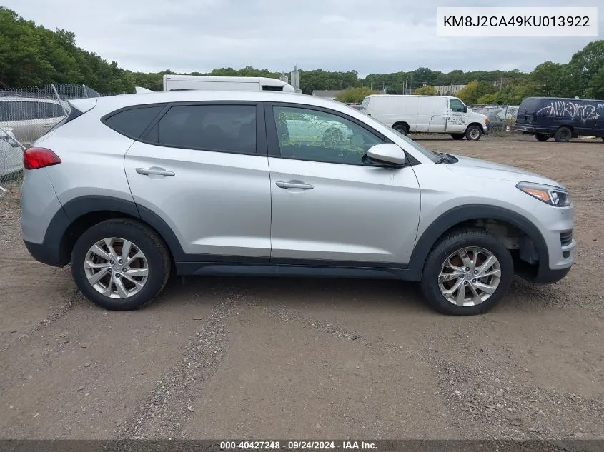 KM8J2CA49KU013922 2019 Hyundai Tucson Se