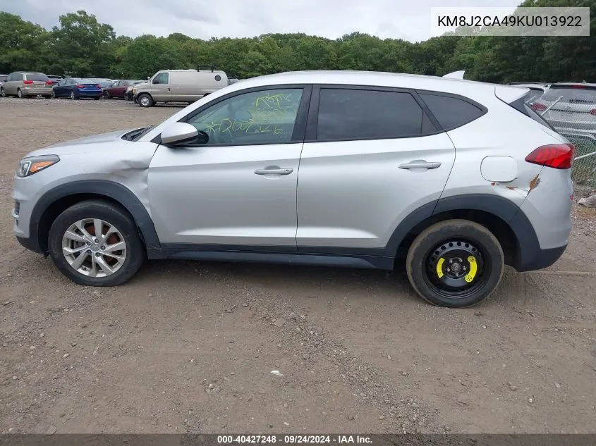 KM8J2CA49KU013922 2019 Hyundai Tucson Se