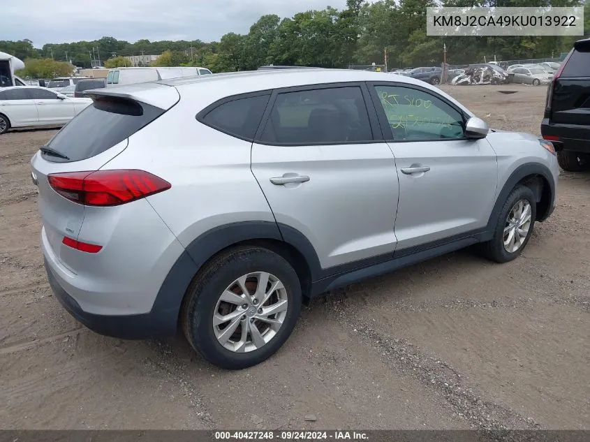 KM8J2CA49KU013922 2019 Hyundai Tucson Se