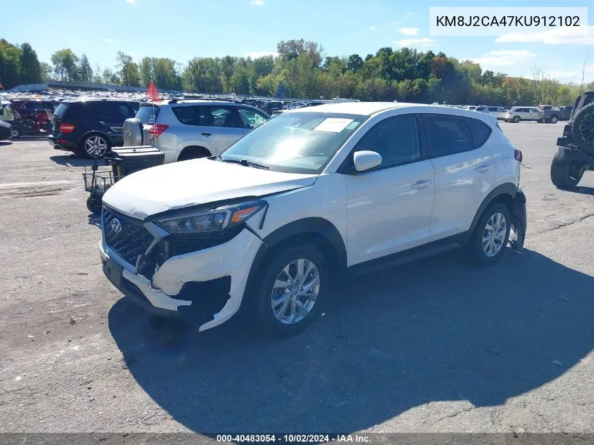 KM8J2CA47KU912102 2019 Hyundai Tucson Se