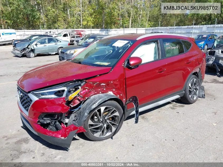 KM8J3CAL5KU985702 2019 Hyundai Tucson Sport