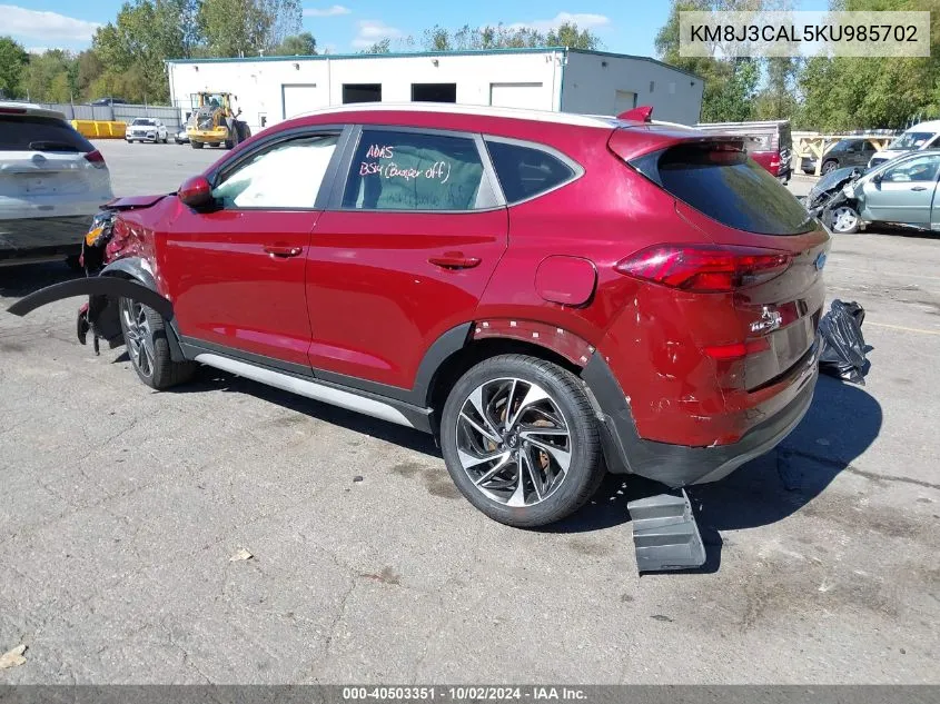 KM8J3CAL5KU985702 2019 Hyundai Tucson Sport