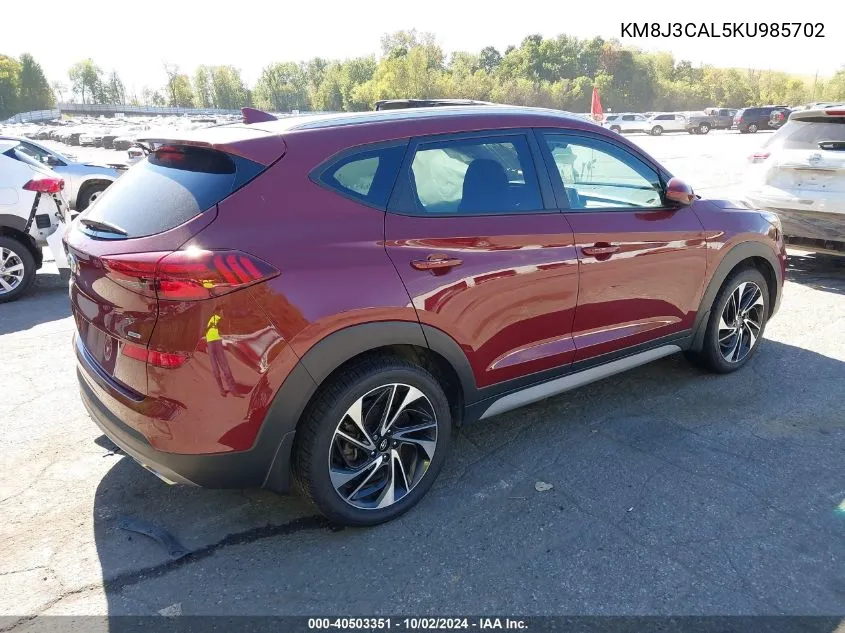 KM8J3CAL5KU985702 2019 Hyundai Tucson Sport