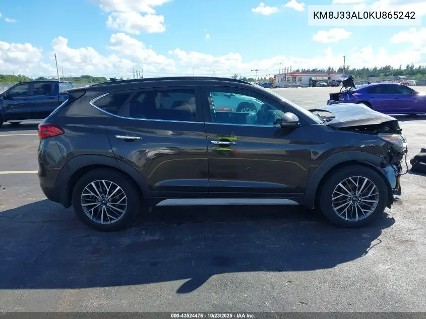 KM8J33AL0KU865242 2019 Hyundai Tucson Ultimate