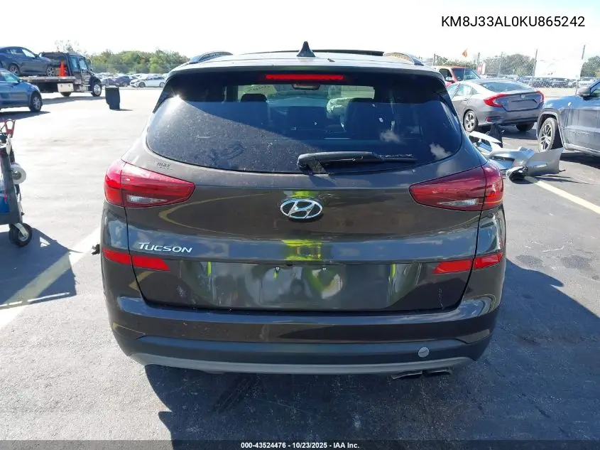 KM8J33AL0KU865242 2019 Hyundai Tucson Ultimate