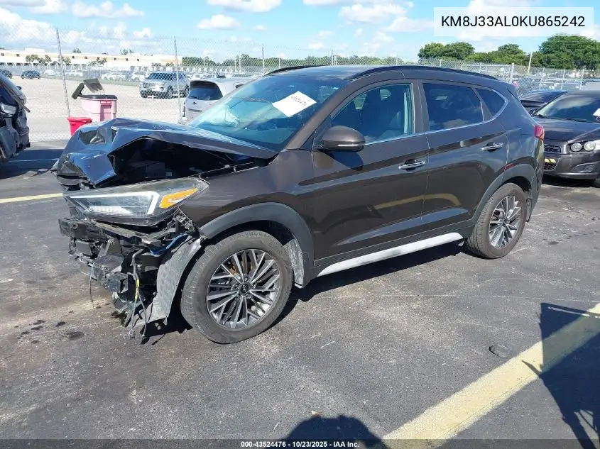 KM8J33AL0KU865242 2019 Hyundai Tucson Ultimate
