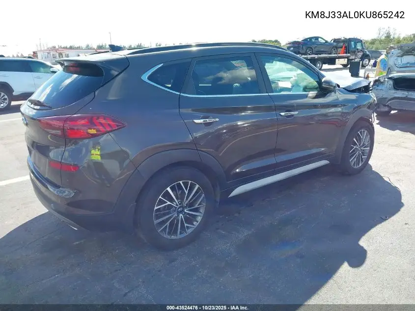 KM8J33AL0KU865242 2019 Hyundai Tucson Ultimate