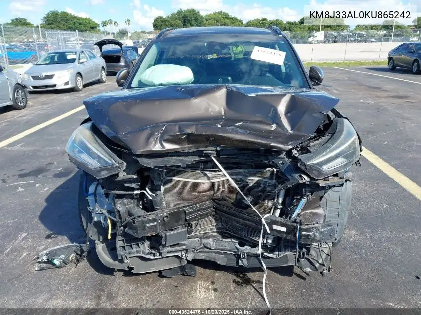 KM8J33AL0KU865242 2019 Hyundai Tucson Ultimate