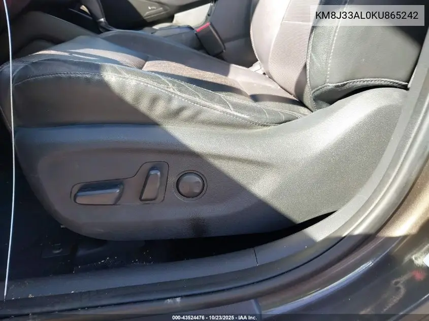 KM8J33AL0KU865242 2019 Hyundai Tucson Ultimate