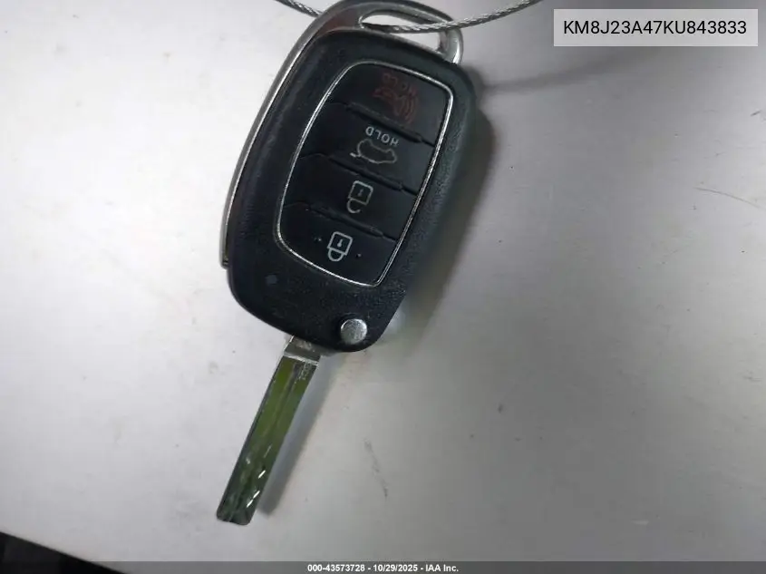 KM8J23A47KU843833 2019 Hyundai Tucson Se