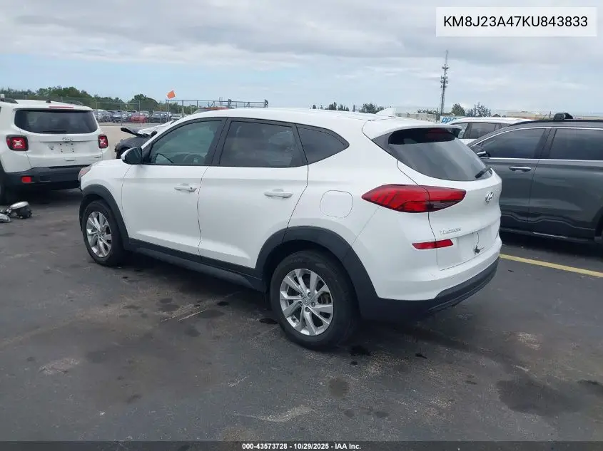 KM8J23A47KU843833 2019 Hyundai Tucson Se