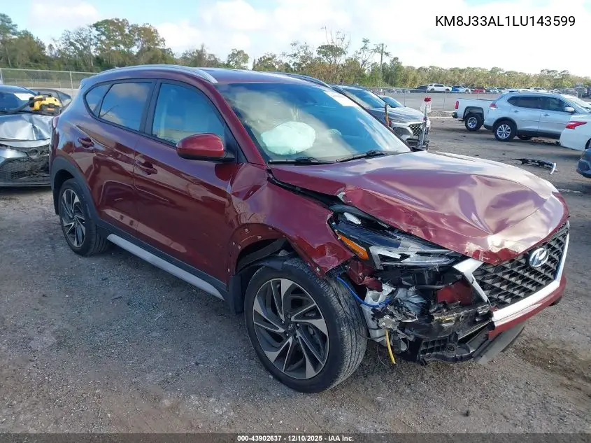 KM8J33AL1LU143599 2020 Hyundai Tucson Sport