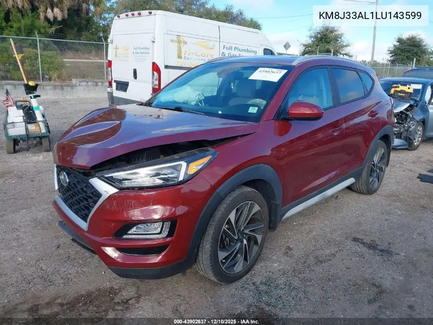 KM8J33AL1LU143599 2020 Hyundai Tucson Sport