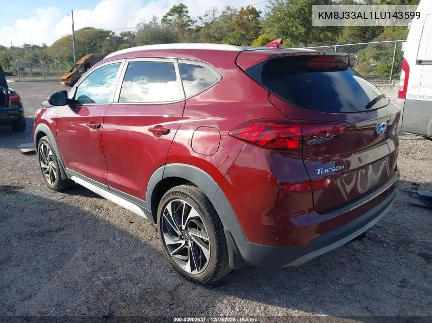 KM8J33AL1LU143599 2020 Hyundai Tucson Sport