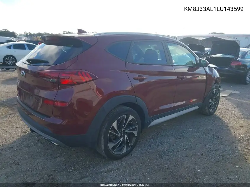 KM8J33AL1LU143599 2020 Hyundai Tucson Sport