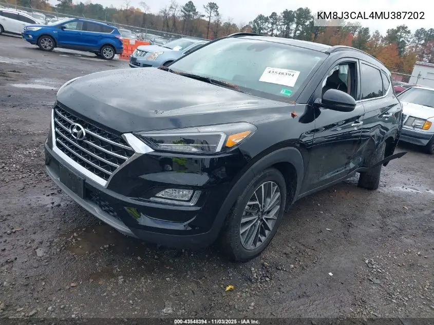 KM8J3CAL4MU387202 2021 Hyundai Tucson Ultimate