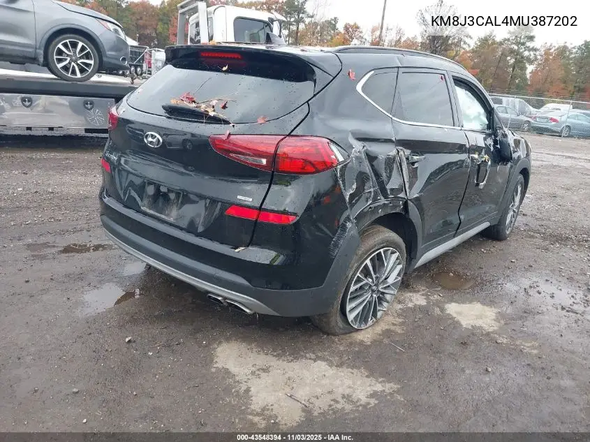 KM8J3CAL4MU387202 2021 Hyundai Tucson Ultimate