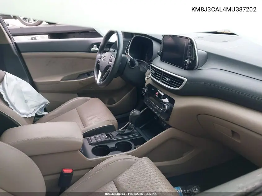 KM8J3CAL4MU387202 2021 Hyundai Tucson Ultimate