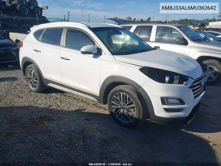 KM8J33AL6MU362642 2021 Hyundai Tucson Limited