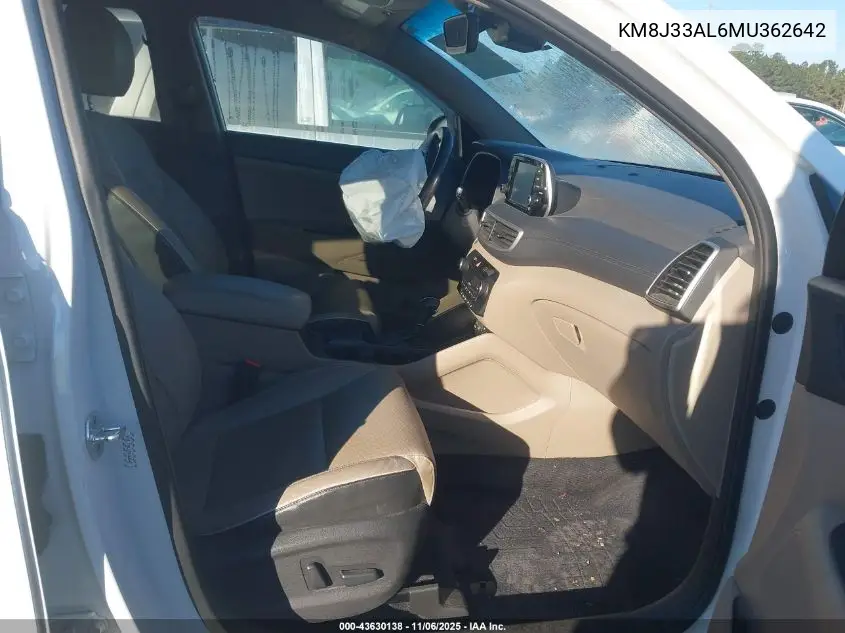 KM8J33AL6MU362642 2021 Hyundai Tucson Limited