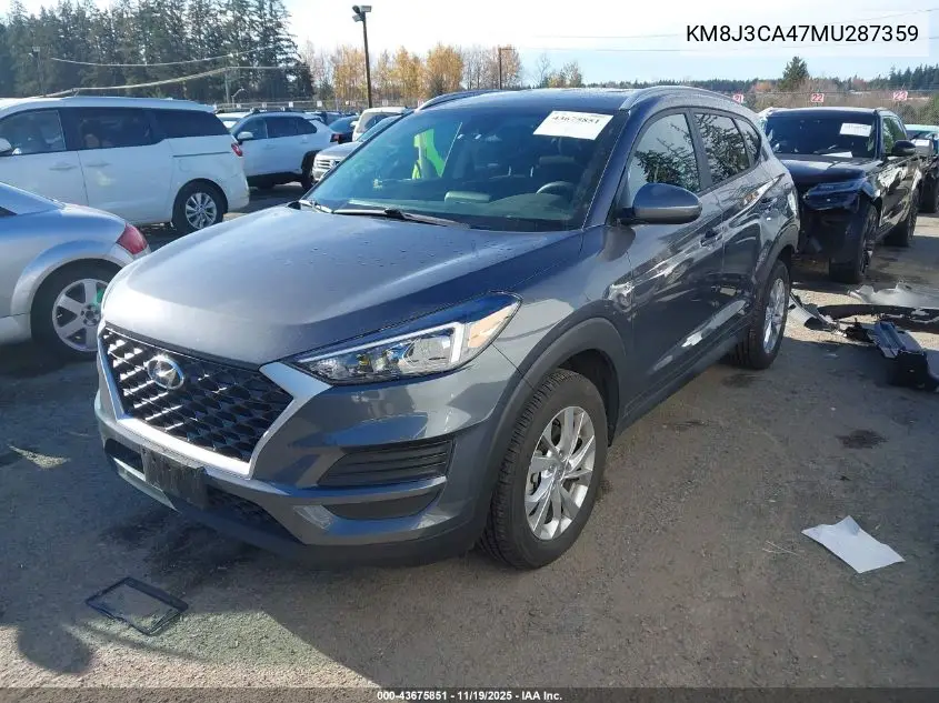 KM8J3CA47MU287359 2021 Hyundai Tucson Value