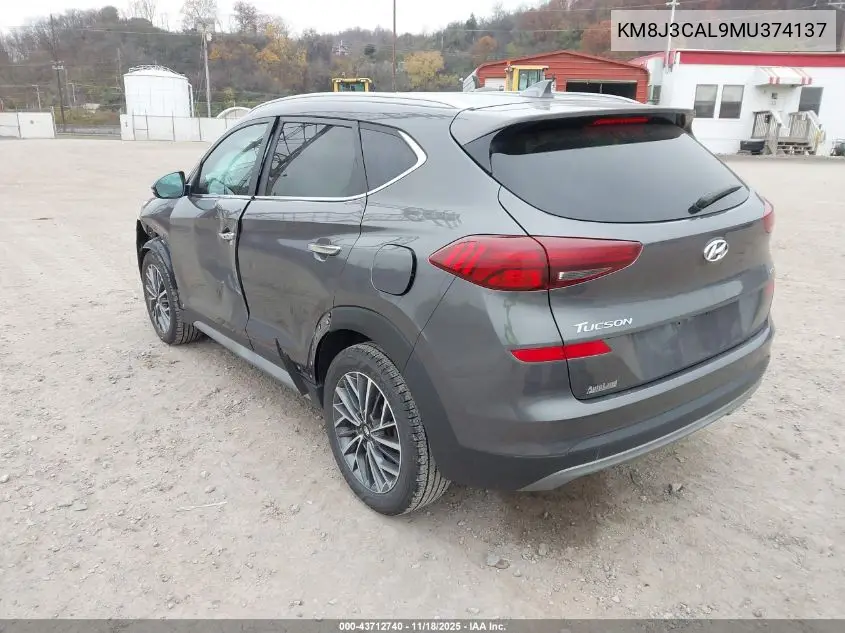 KM8J3CAL9MU374137 2021 Hyundai Tucson Limited