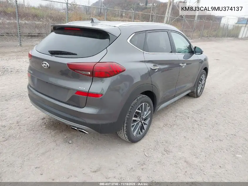 KM8J3CAL9MU374137 2021 Hyundai Tucson Limited