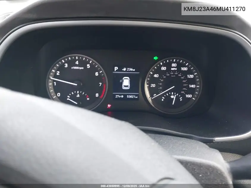 KM8J23A46MU411270 2021 Hyundai Tucson Se