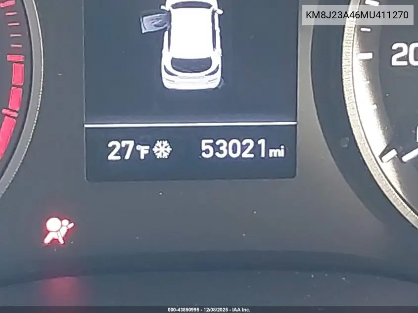 KM8J23A46MU411270 2021 Hyundai Tucson Se