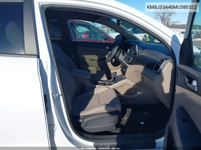 KM8J33A40MU380322 2021 Hyundai Tucson Value