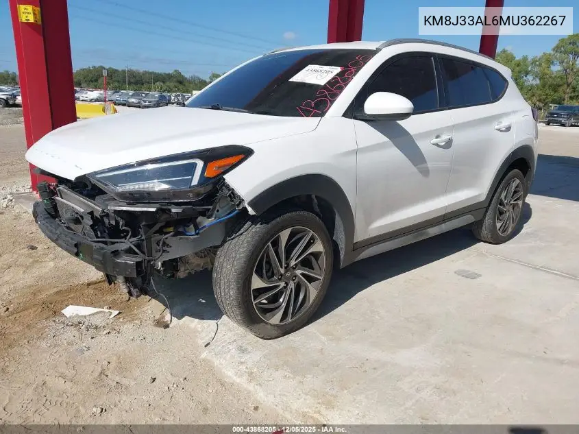 KM8J33AL6MU362267 2021 Hyundai Tucson Sport