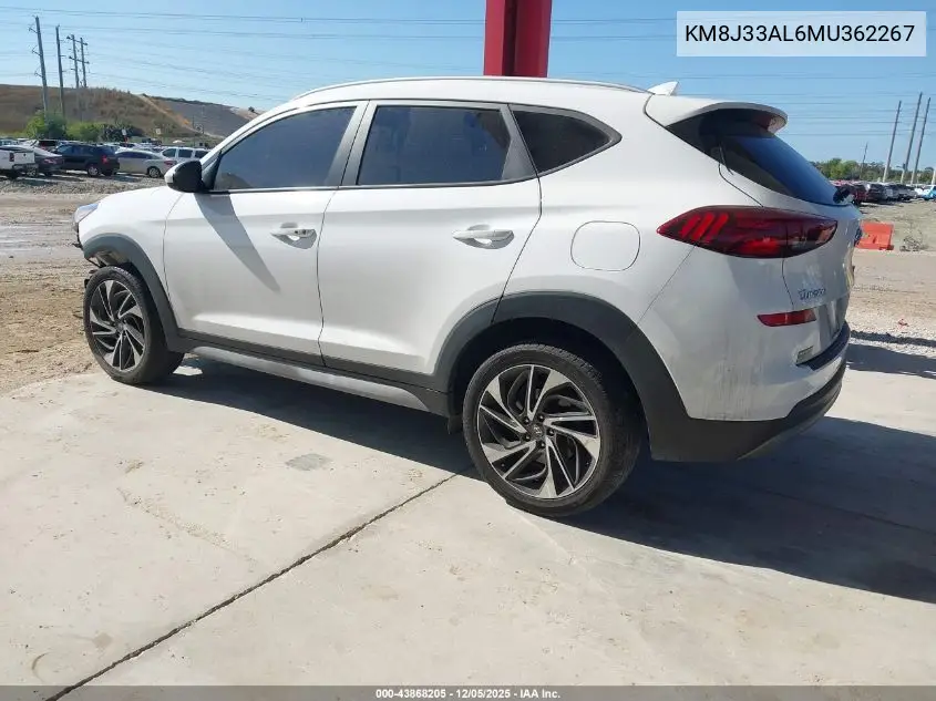 KM8J33AL6MU362267 2021 Hyundai Tucson Sport