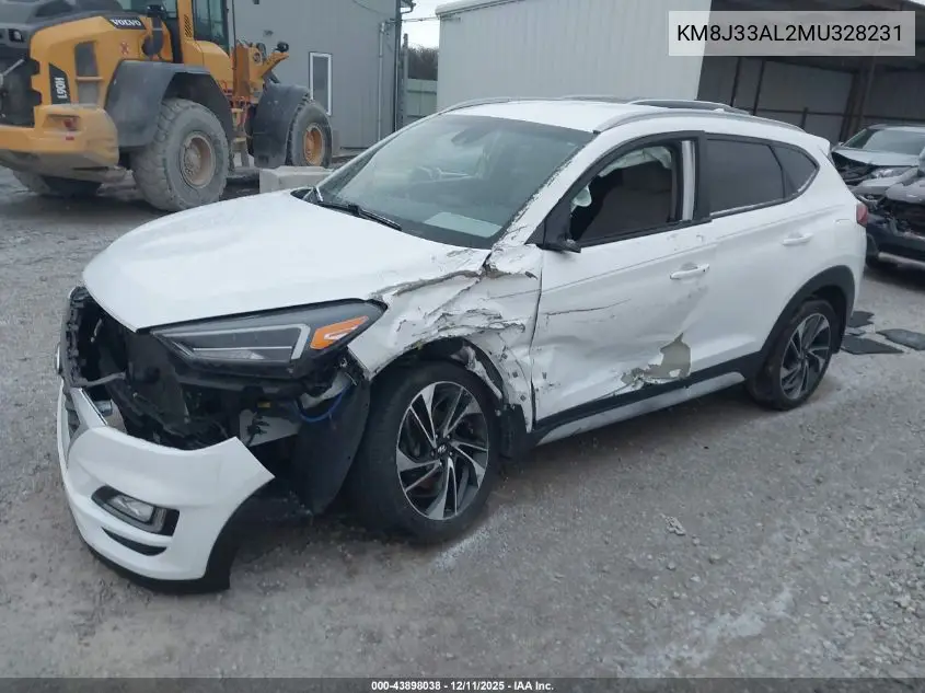 KM8J33AL2MU328231 2021 Hyundai Tucson Sport