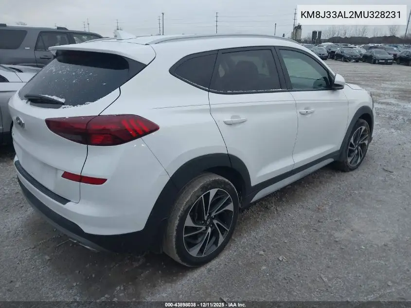 KM8J33AL2MU328231 2021 Hyundai Tucson Sport