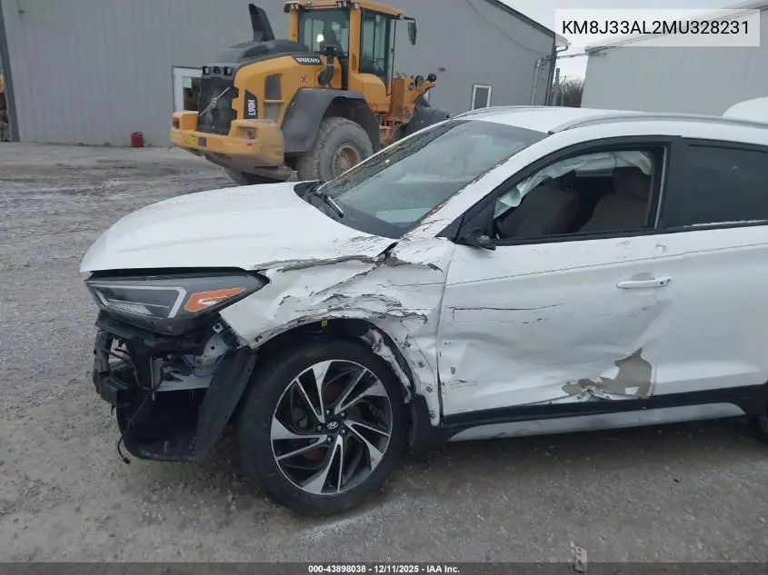 KM8J33AL2MU328231 2021 Hyundai Tucson Sport