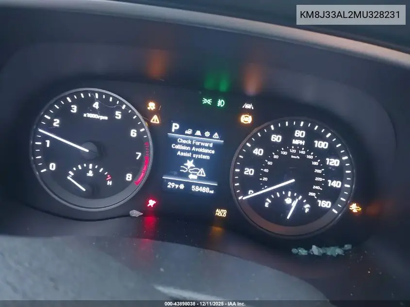 KM8J33AL2MU328231 2021 Hyundai Tucson Sport