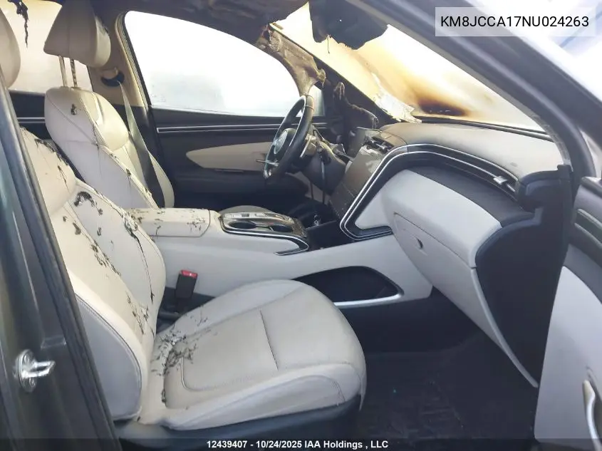 KM8JCCA17NU024263 2022 Hyundai Tucson Luxury