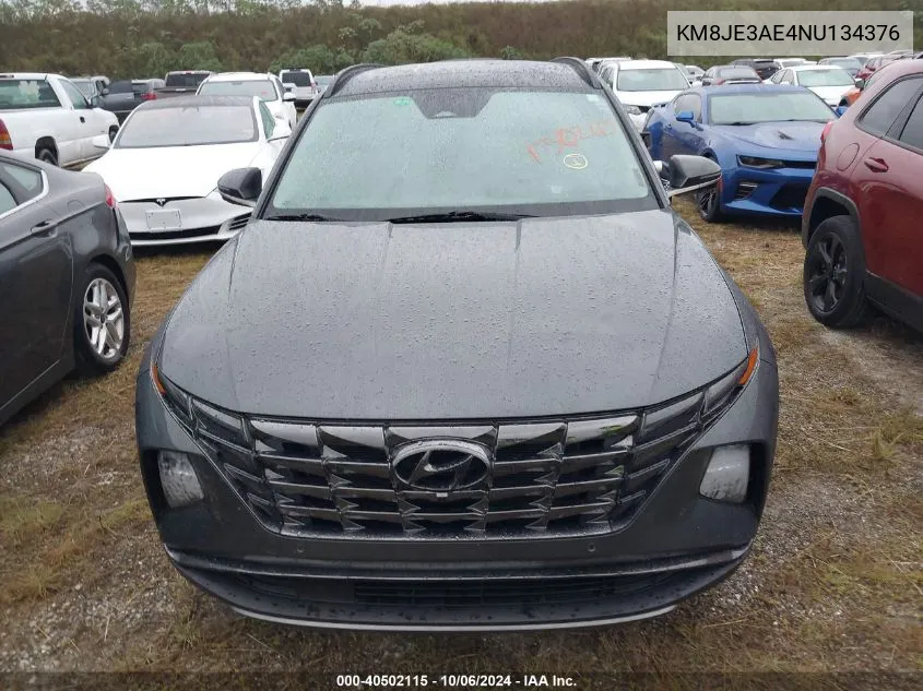 KM8JE3AE4NU134376 2022 Hyundai Tucson Limited