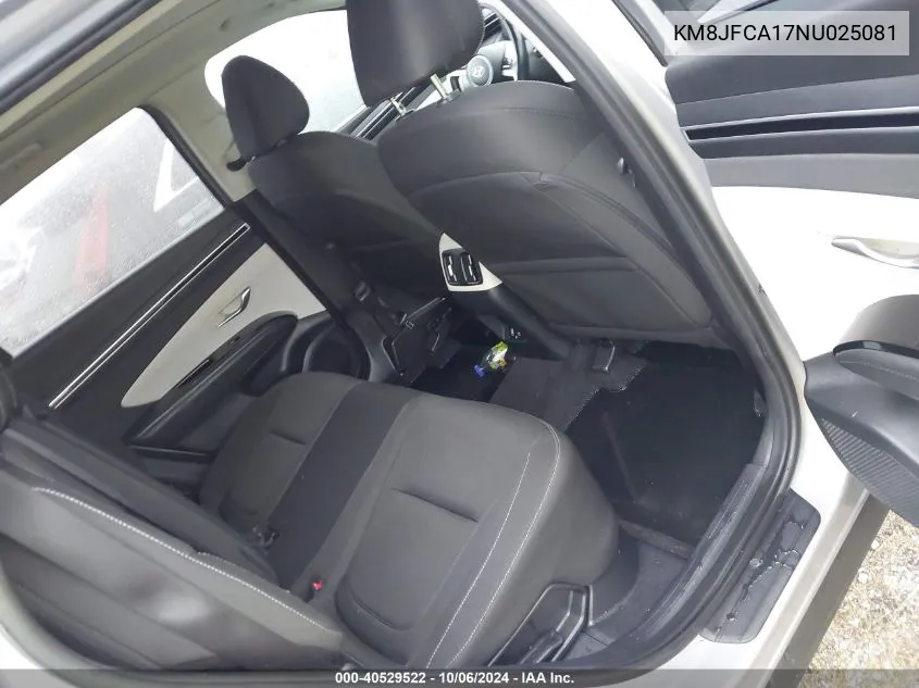 KM8JFCA17NU025081 2022 Hyundai Tucson Hybrid Sel Convenience