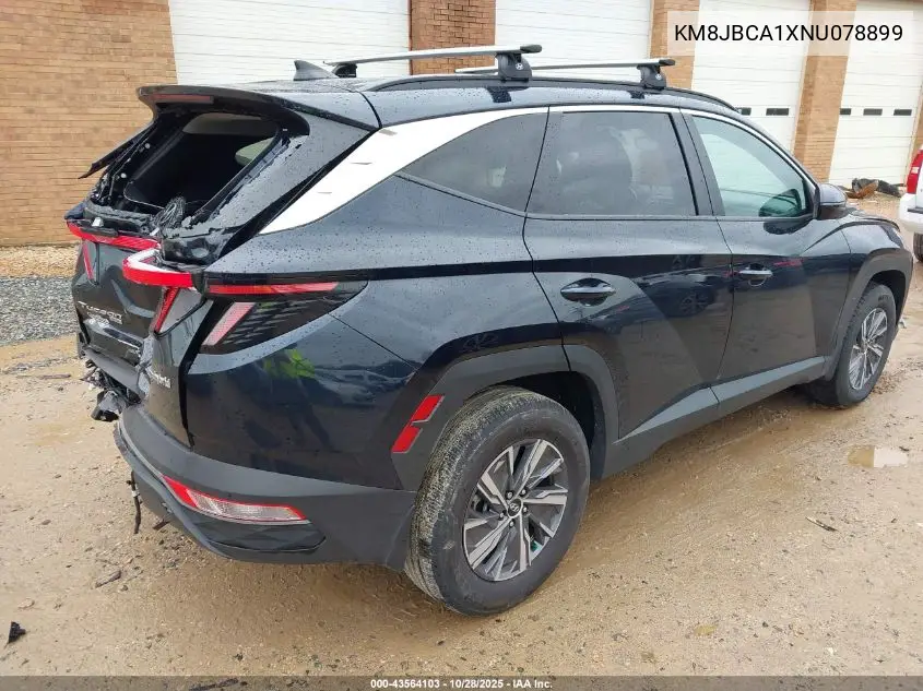 KM8JBCA1XNU078899 2022 Hyundai Tucson Hybrid Blue