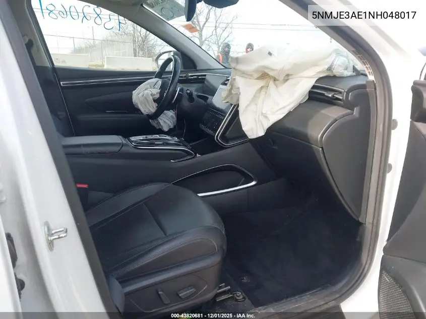 5NMJE3AE1NH048017 2022 Hyundai Tucson Limited