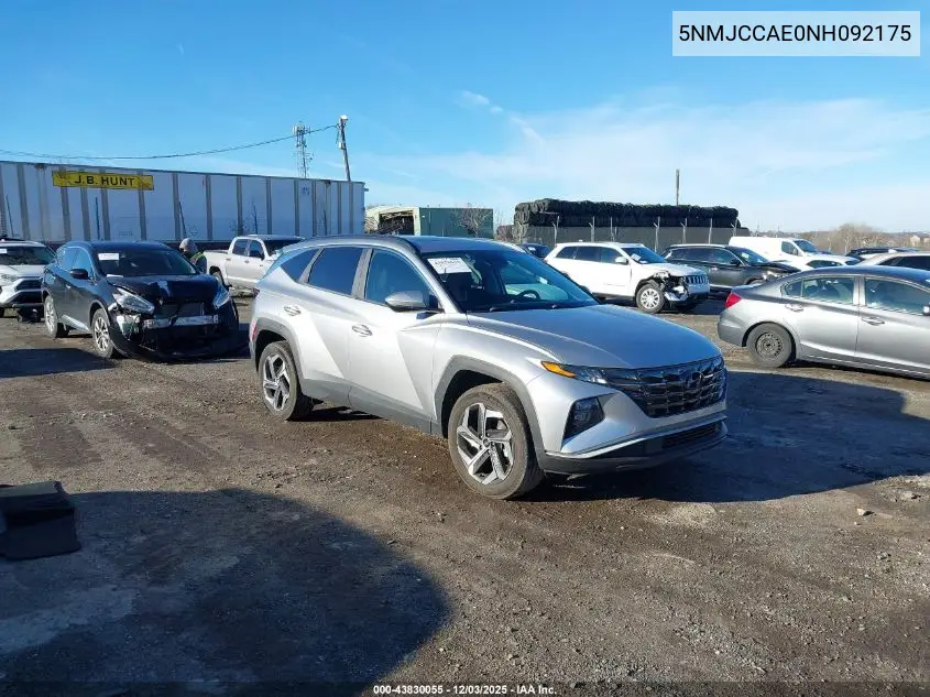 5NMJCCAE0NH092175 2022 Hyundai Tucson Sel