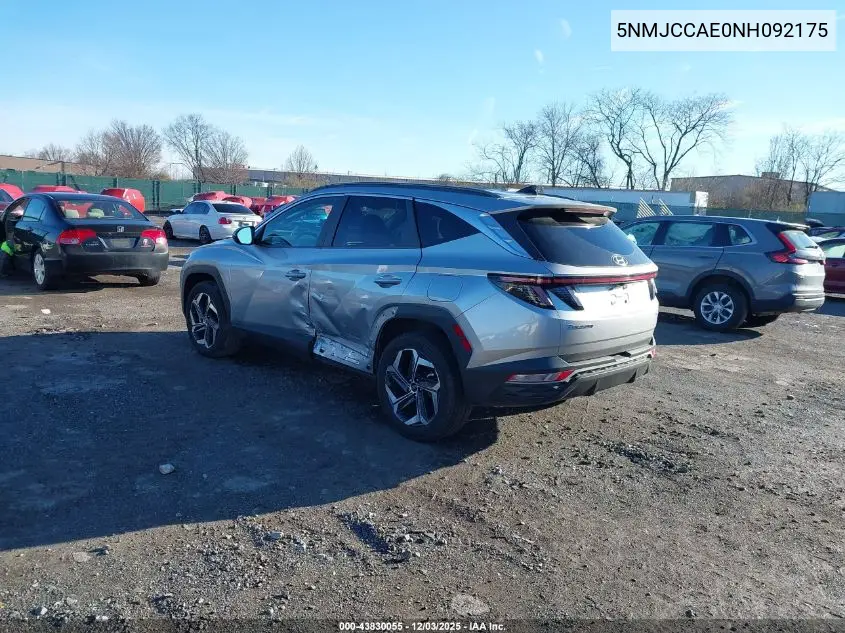 5NMJCCAE0NH092175 2022 Hyundai Tucson Sel