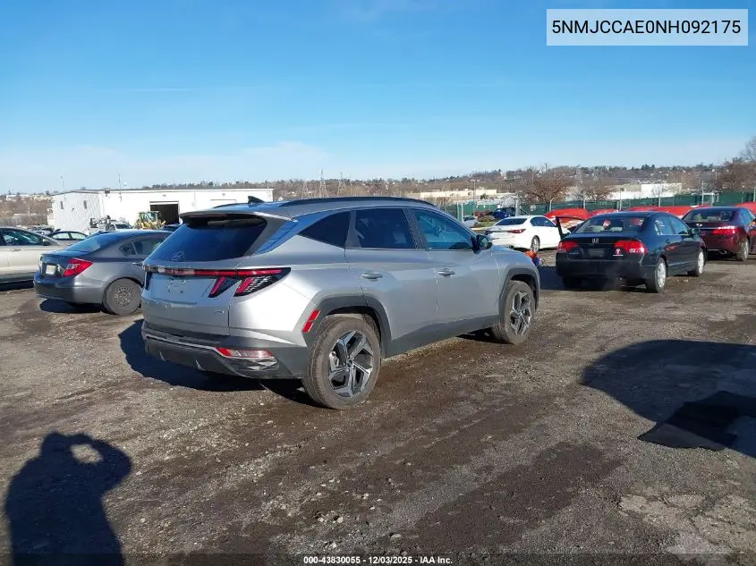 5NMJCCAE0NH092175 2022 Hyundai Tucson Sel