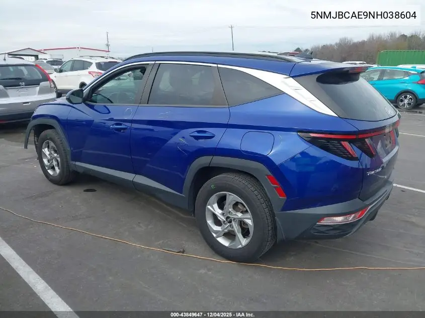 5NMJBCAE9NH038604 2022 Hyundai Tucson Sel