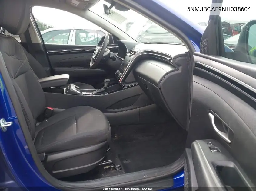 5NMJBCAE9NH038604 2022 Hyundai Tucson Sel