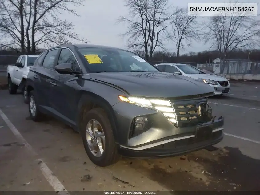 5NMJACAE9NH154260 2022 Hyundai Tucson Se