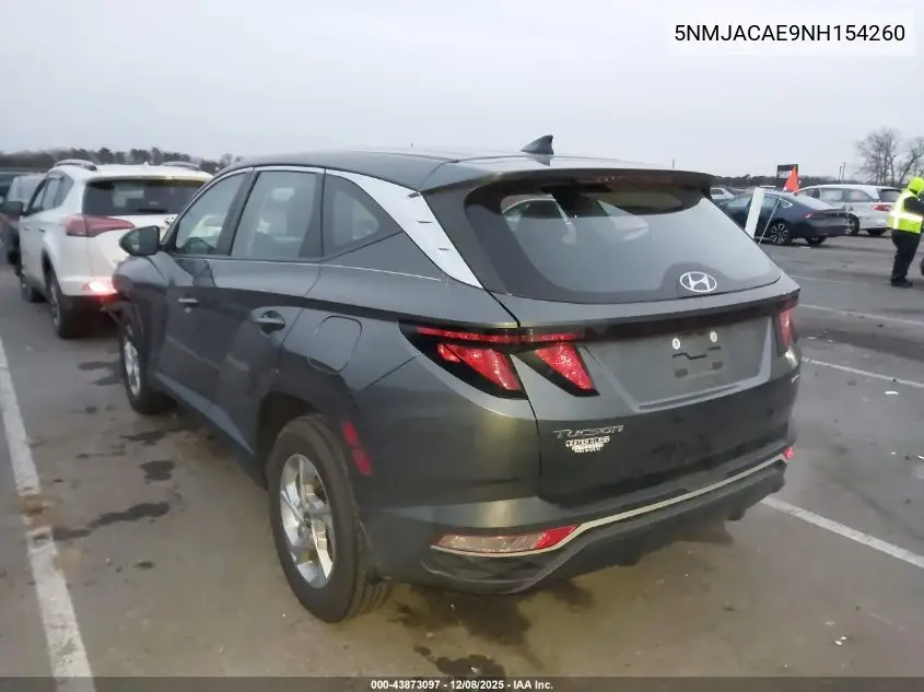 5NMJACAE9NH154260 2022 Hyundai Tucson Se