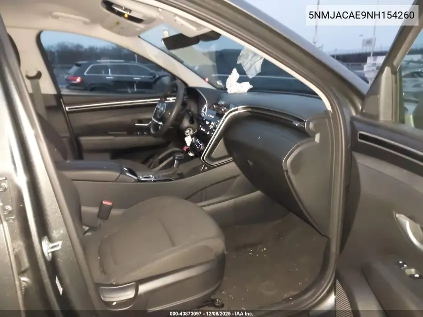5NMJACAE9NH154260 2022 Hyundai Tucson Se